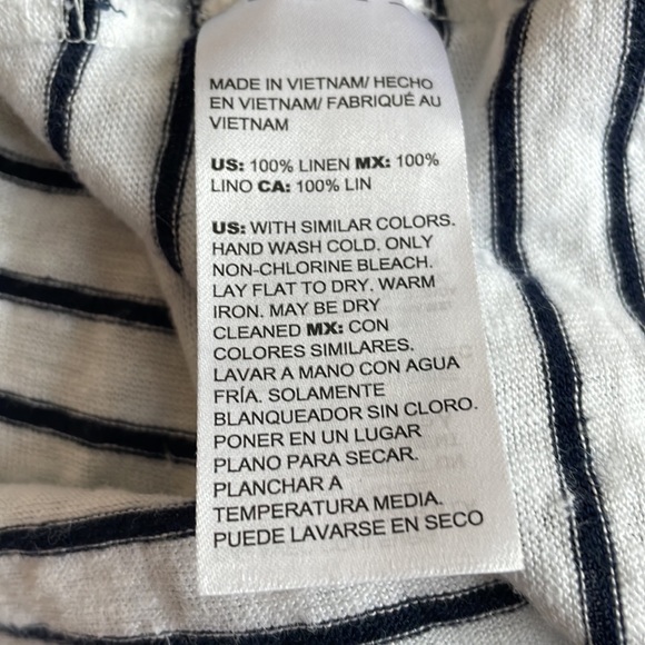 Chico's linen stripe shirt small - Picture 5 of 5